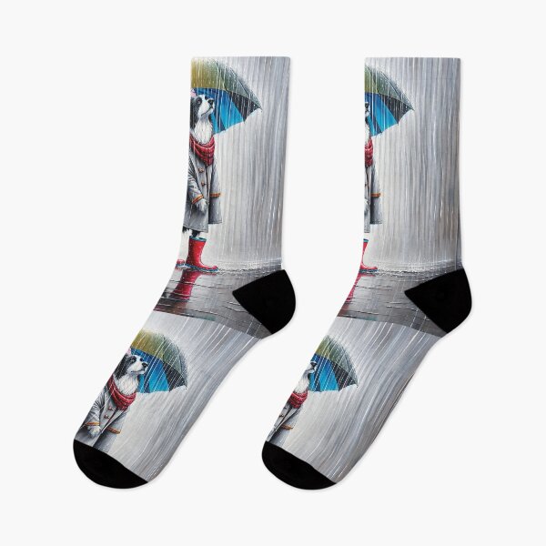 Item preview, Border Collie in Red Boots designed and sold by Random Designs.