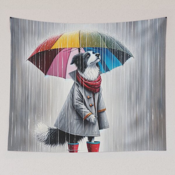Item preview, Border Collie in Red Boots designed and sold by Random Designs.