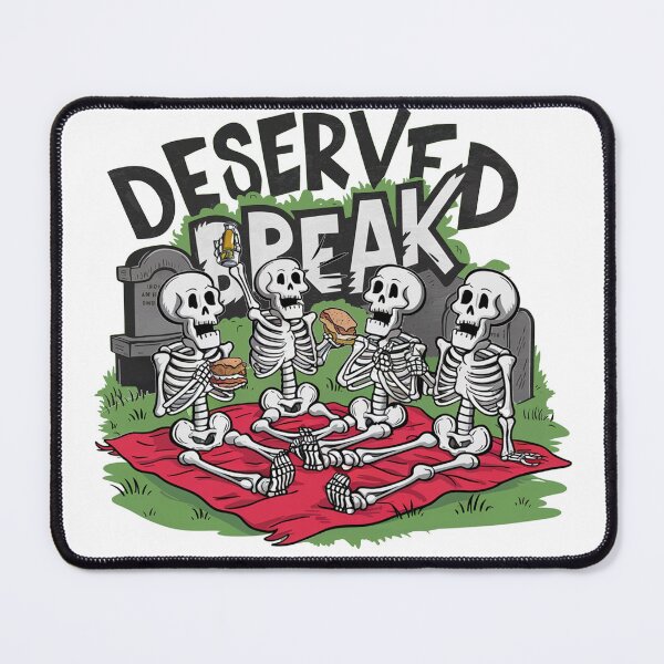 Item preview, Funny Skeletons Having a Well Deserved Break on Picnic designed and sold by MonkiFlipp.