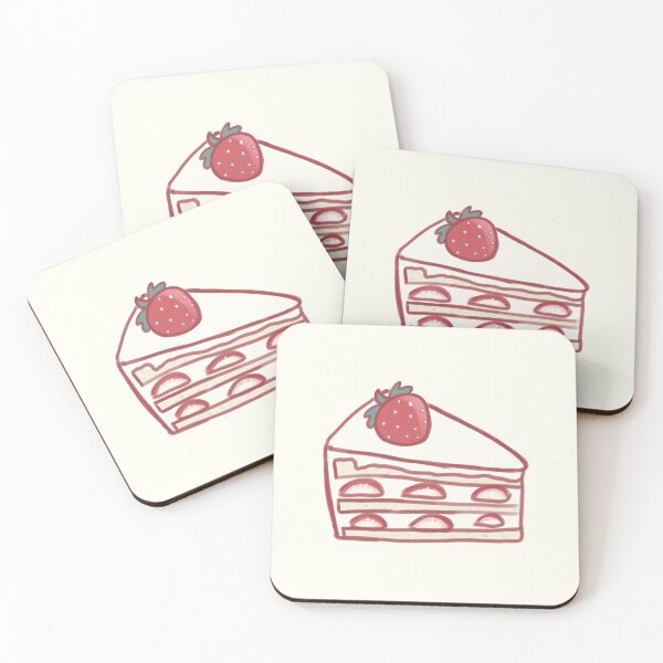 Item preview, Strawberry cake illustration  designed and sold by Artofmayara.