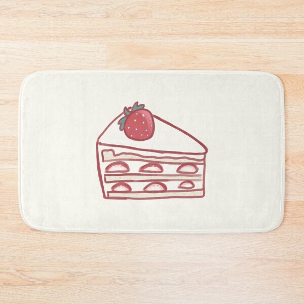 Item preview, Strawberry cake illustration  designed and sold by Artofmayara.
