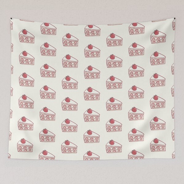 Item preview, Strawberry cake illustration  designed and sold by Artofmayara.