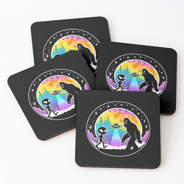 Item preview, Alien Bigfoot Moon Sasquatch UFO LGBTQ Pride designed and sold by Designer-Girl.
