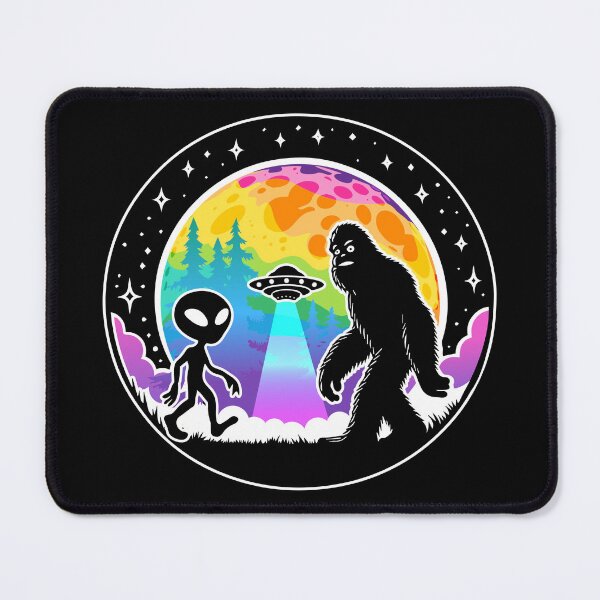 Item preview, Alien Bigfoot Moon Sasquatch UFO LGBTQ Pride designed and sold by Designer-Girl.