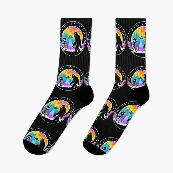 Item preview, Alien Bigfoot Moon Sasquatch UFO LGBTQ Pride designed and sold by Designer-Girl.