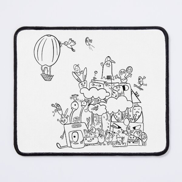 Item preview, Doodle art funny and crazy characters lineart designed and sold by Crazy4Graphics.