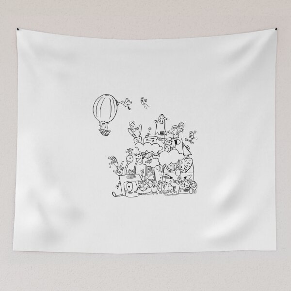 Item preview, Doodle art funny and crazy characters lineart designed and sold by Crazy4Graphics.
