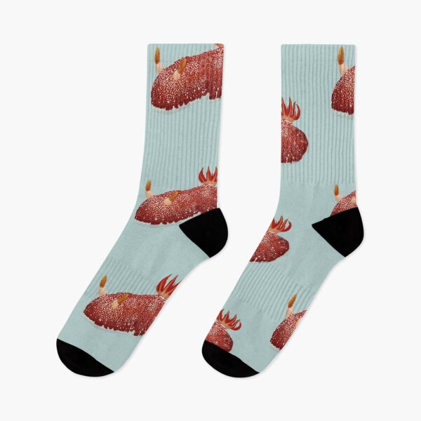 Item preview, Nudibranch - sea slug - Goniobranchus reticulata - sea green designed and sold by Poulpimousse.