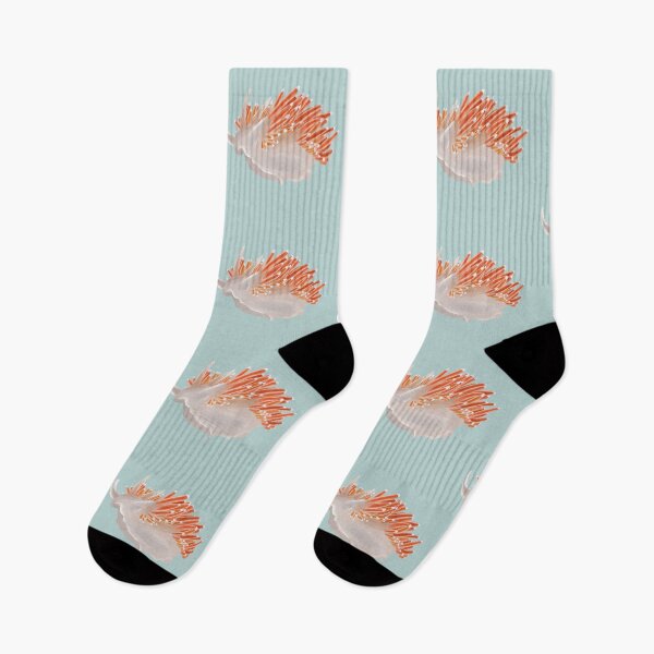 Item preview, Nudibranch - sea slug - Coryphellidae - Coryphella verrucosa - sea green designed and sold by Poulpimousse.