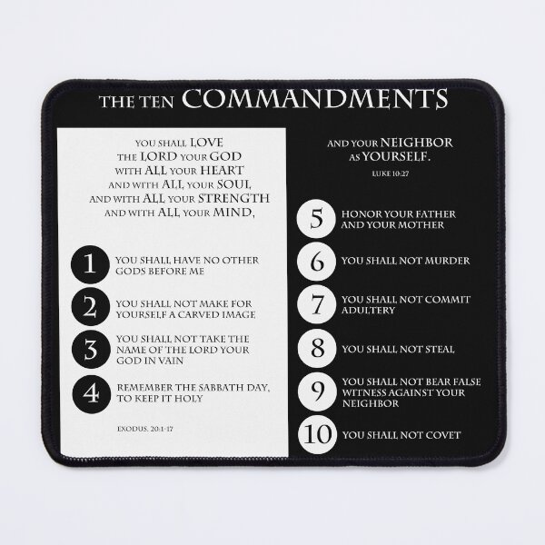 Item preview, The Ten Commandments in English designed and sold by NBiblePosters.