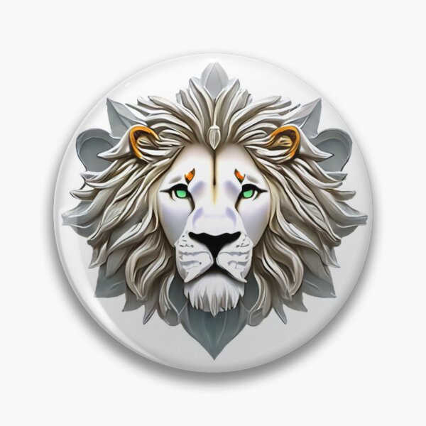 Item preview, White lion designed and sold by Maker Magia.