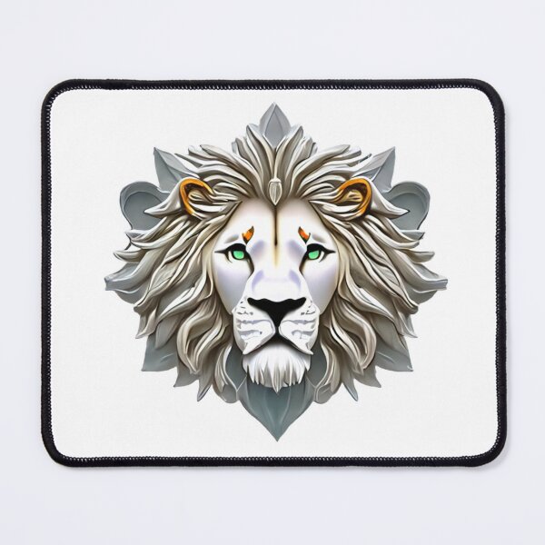 Item preview, White lion designed and sold by Maker Magia.