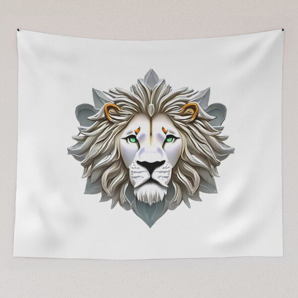 Item preview, White lion designed and sold by Maker Magia.