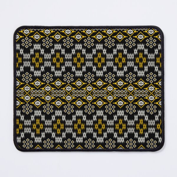 Item preview, Thai cloth pattern, orange and black, square shape, dark lines. stable and beautiful Suitable for textile business Destroy new types of fabric, use them for printing patterns. designed and sold by ThawanTarnnoy.