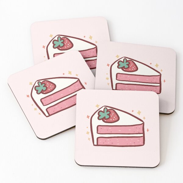 Item preview, Strawberry cake illustration  designed and sold by Artofmayara.