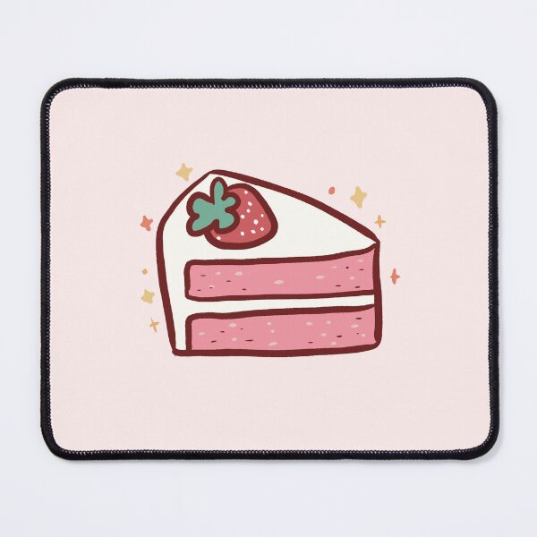Item preview, Strawberry cake illustration designed and sold by Artofmayara.