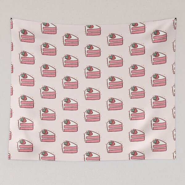 Item preview, Strawberry cake illustration  designed and sold by Artofmayara.