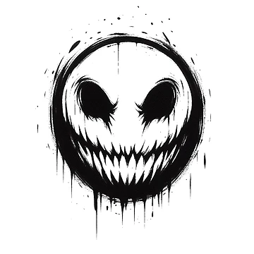 Artwork thumbnail, Spooky Face #2 by PrintspireArts