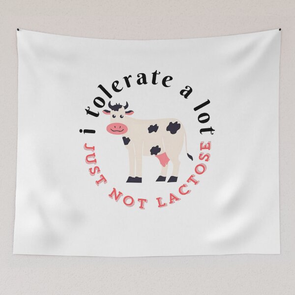 Item preview, I Tolerate A lot Just Not Lactose, Sarcastic, Meme T-shirt designed and sold by Alicja Wieczorek.
