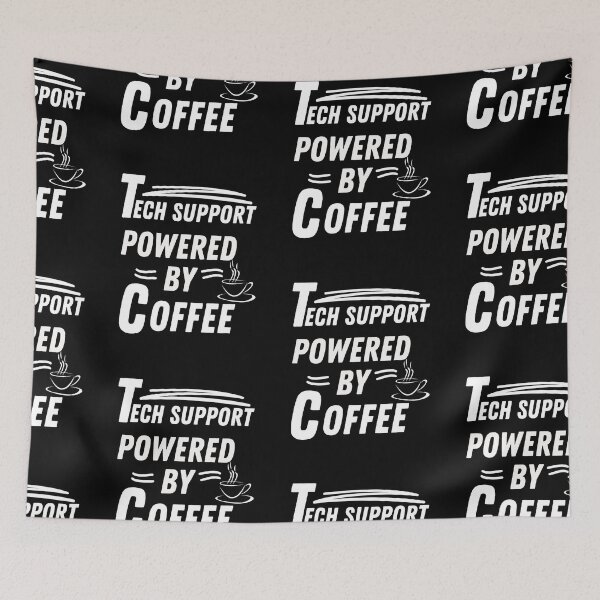 Item preview, Tech support powered by coffee designed and sold by annoying-shirts.