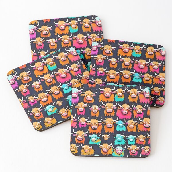 Item preview, Cute Highland Cow Wallpaper designed and sold by Zenvo.