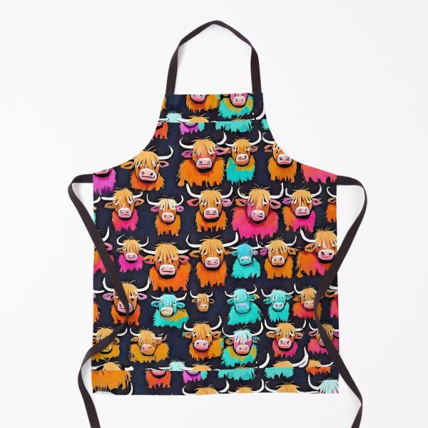 Item preview, Cute Highland Cow Wallpaper designed and sold by Zenvo.
