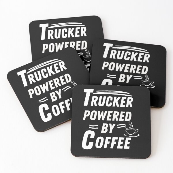 Item preview, Trucker powered by coffee designed and sold by annoying-shirts.