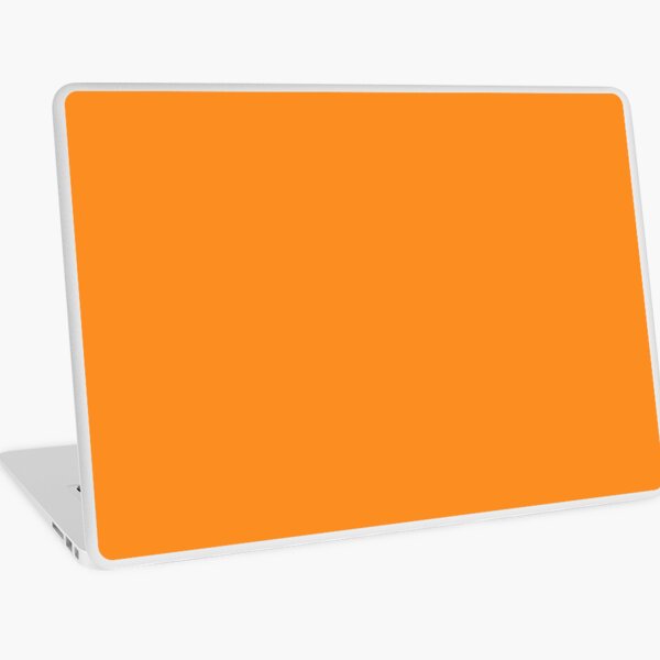 Plain Orange Laptop Skin