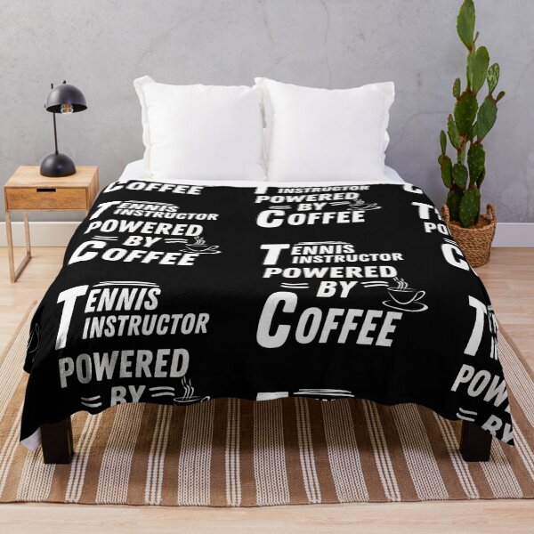 Item preview, Tennis instructor powered by coffee designed and sold by annoying-shirts.