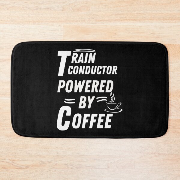 Item preview, Train conductor powered by coffee designed and sold by annoying-shirts.
