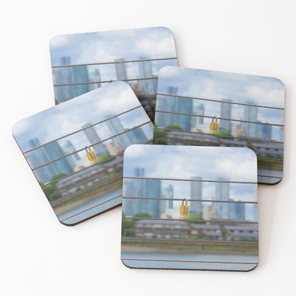 Item preview, Love lock at Cutty Sark Canary Wharf skyline London designed and sold by santoshputhran.