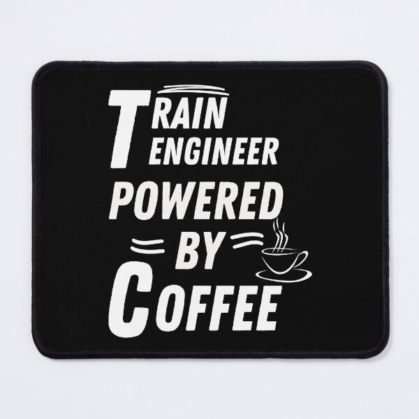 Item preview, Train engineer powered by coffee designed and sold by annoying-shirts.