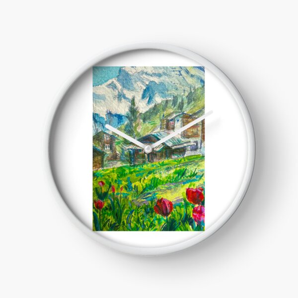 Item preview, Lauterbrunnen Switzerland Watercolor designed and sold by flaurdie4.