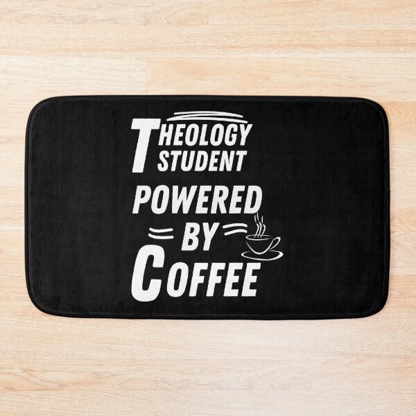 Item preview, Theology student powered by coffee designed and sold by annoying-shirts.