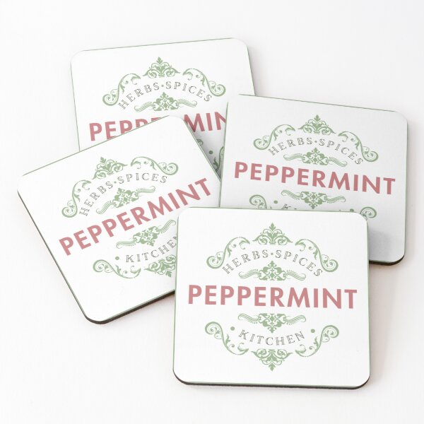 Item preview, [Kitchen Label] "Peppermint" sticker designed and sold by rjflowers.