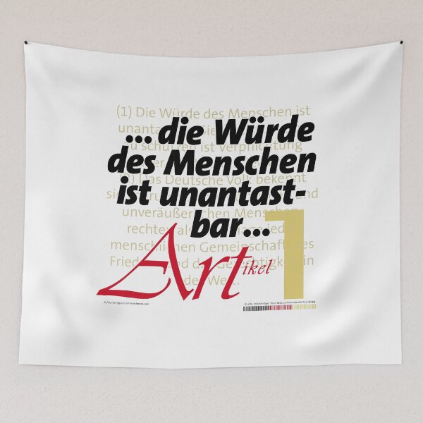 Item preview, "Human dignity ..." – Article 1 | Basic Law of the Federal Republic of Germany designed and sold by Brunhilde1001.