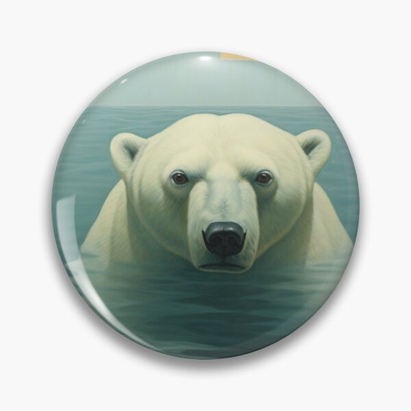 Item preview, Polar Bear in Water designed and sold by whitecat23.