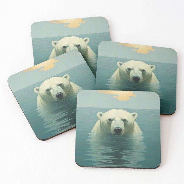 Item preview, Polar Bear in Water designed and sold by whitecat23.