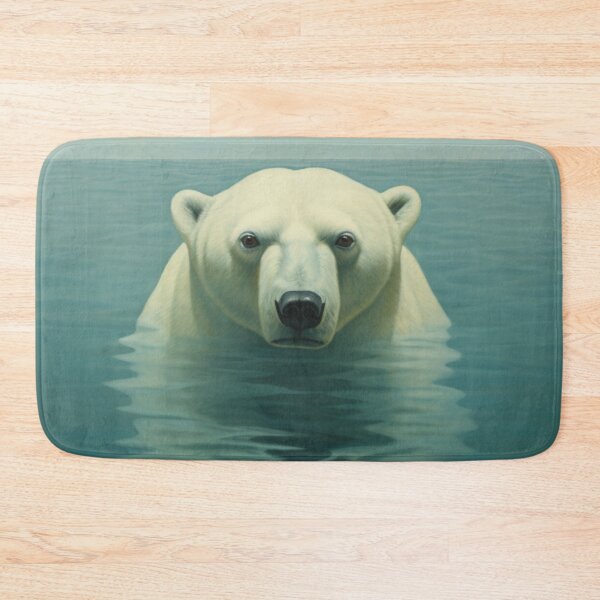Item preview, Polar Bear in Water designed and sold by whitecat23.