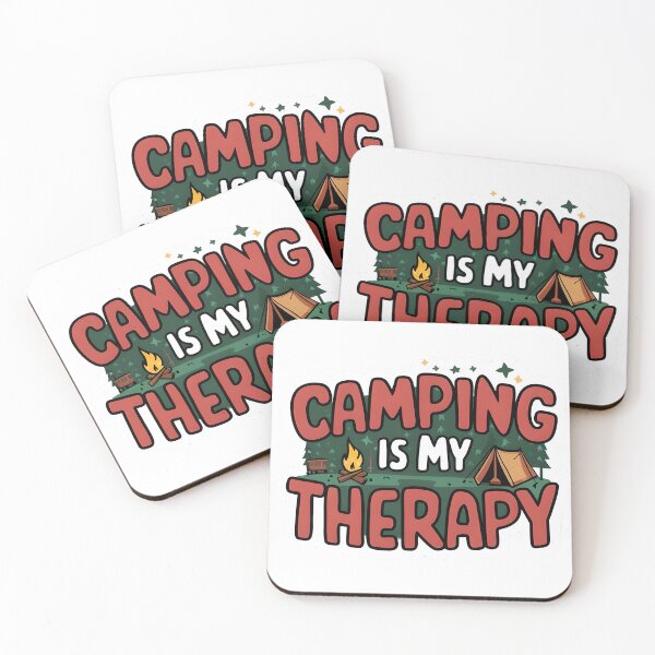 Item preview, Camping is My Therapy designed and sold by Pattern-Parade.