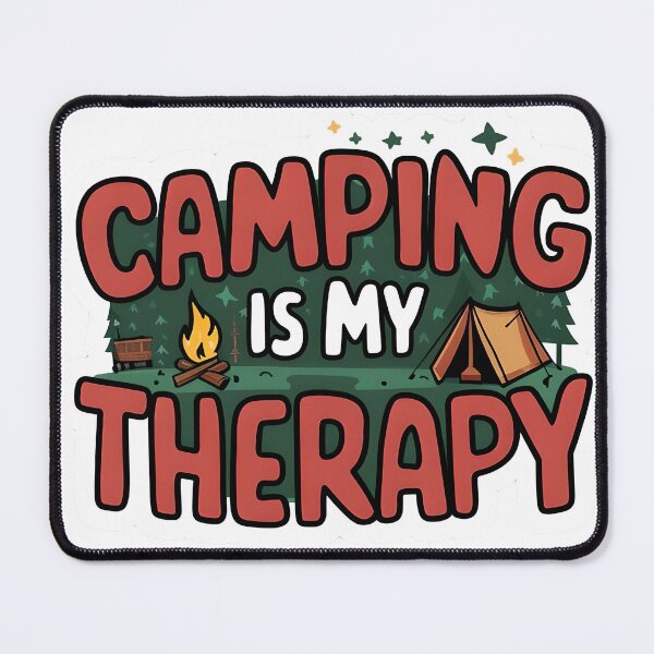 Item preview, Camping is My Therapy designed and sold by Pattern-Parade.