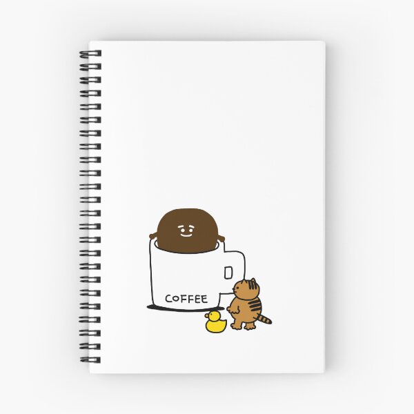Item preview, a Cat and a Duck with a coffee guy designed and sold by superbaechoo.