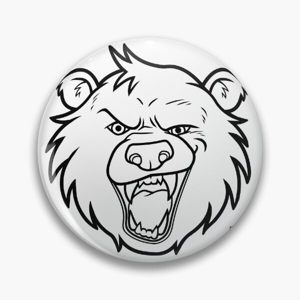 Item preview, BOBO LIKES TO GROWL - BLACK LINEART designed and sold by bobobear.