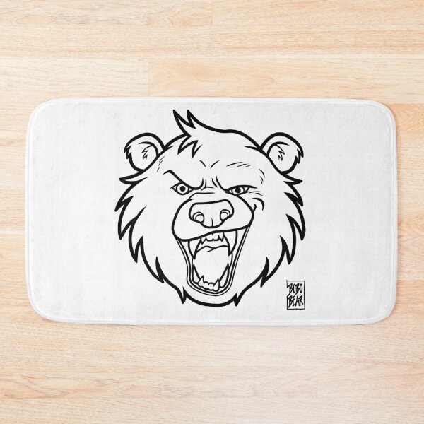 Item preview, BOBO LIKES TO GROWL - BLACK LINEART designed and sold by bobobear.