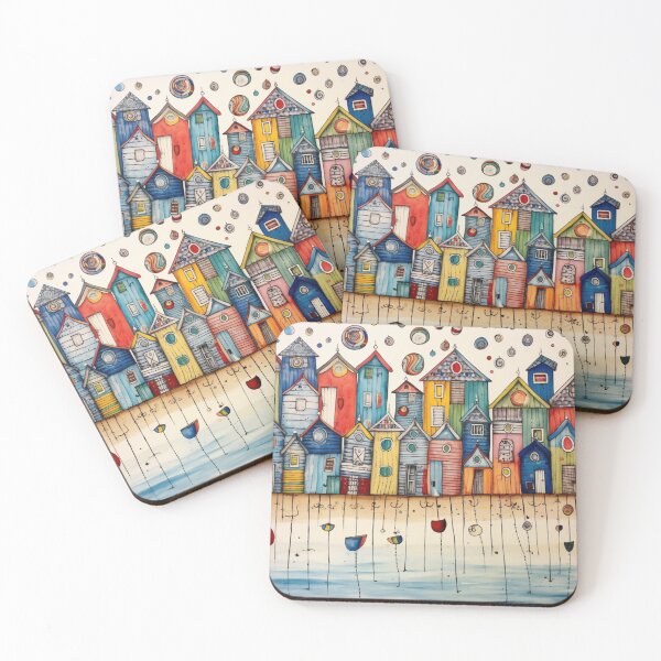 Item preview, Beach Huts designed and sold by whitecat23.