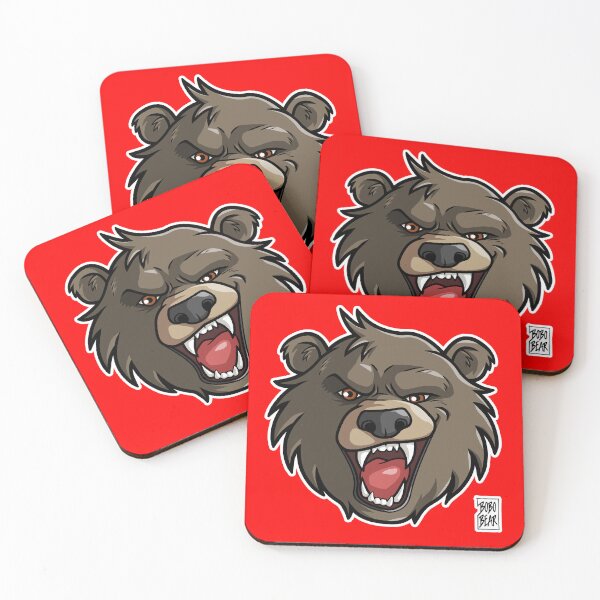 Item preview, BOBO LIKES TO GROWL - DARKER FUR designed and sold by bobobear.