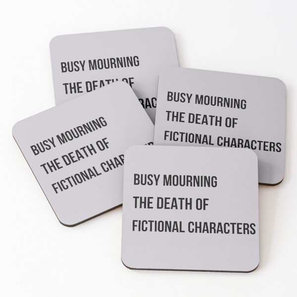Item preview, Fictional Death Mourning Literary Characters designed and sold by MomentumCloset.