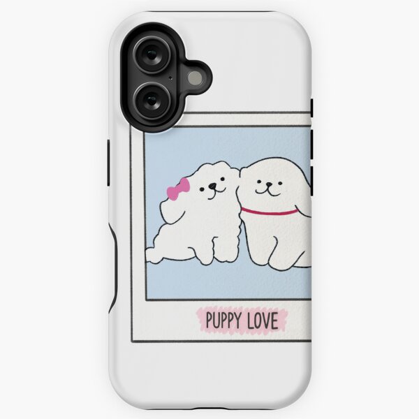 Vista previa del artículo con la obra «Polaroid de amor de cachorros», diseñado y vendido por regiprincess.