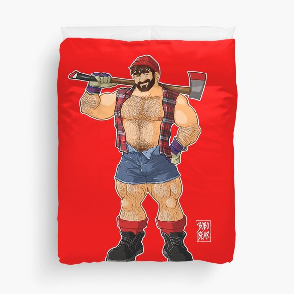 ADAM LIKES LUMBERJACKS Duvet Cover