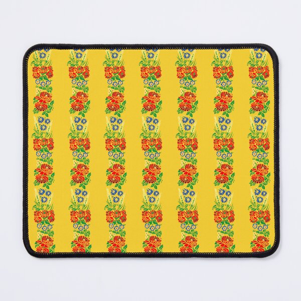 Item preview, Slavic folklore ribbons 2024 version, Tuscan yellow, large pattern designed and sold by Folkiestore.
